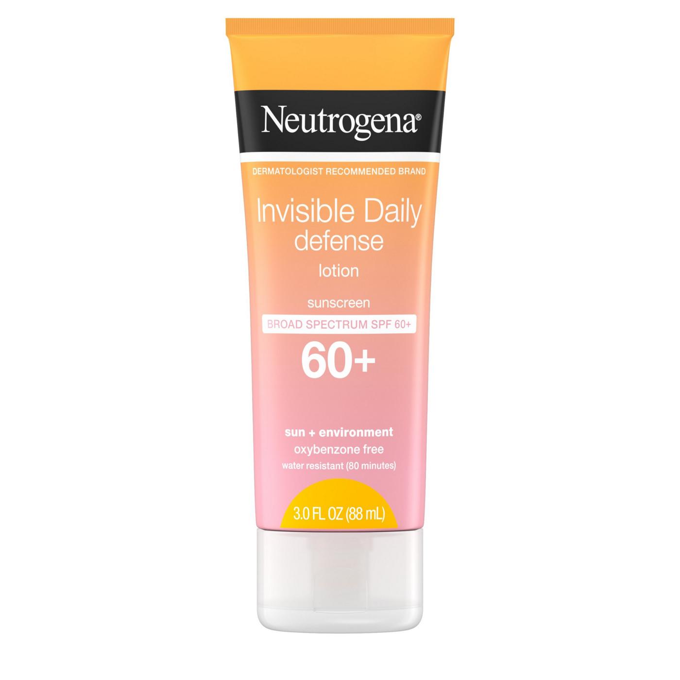 Neutrogena Invisible Daily Defense Sunscreen Lotion - SPF 60+; image 1 of 2