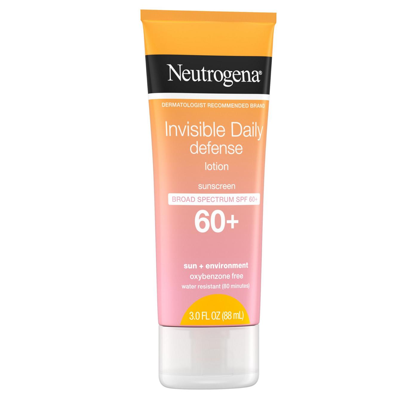 Neutrogena Invisible Daily Defense Sunscreen Lotion - SPF 60+; image 2 of 2