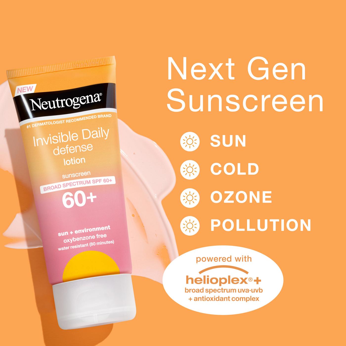 Neutrogena Invisible Daily Defense Sunscreen Lotion - SPF 60+; image 6 of 6