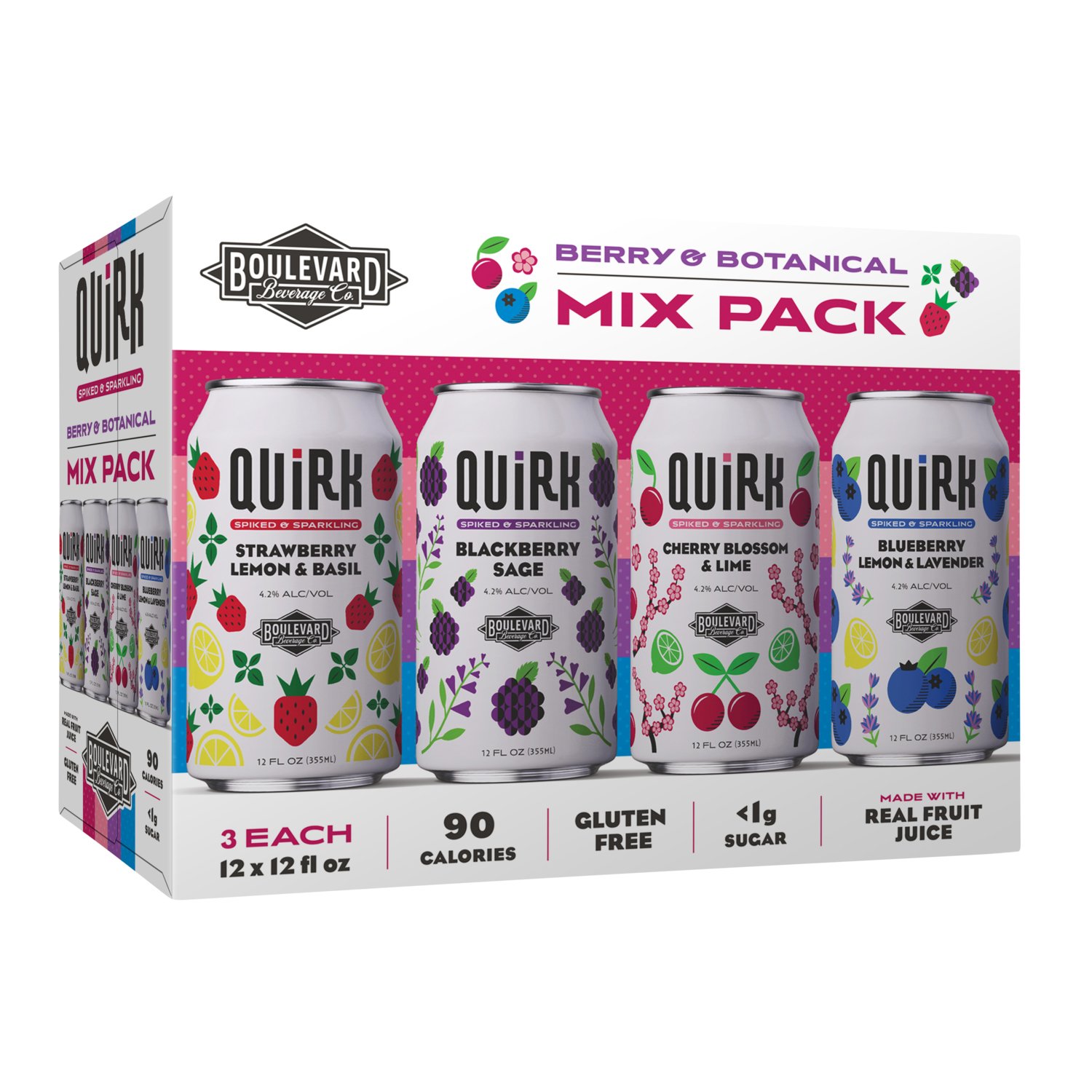 Boulevard Quirk Seltzer Variety Pack, Cans Shop at HEB