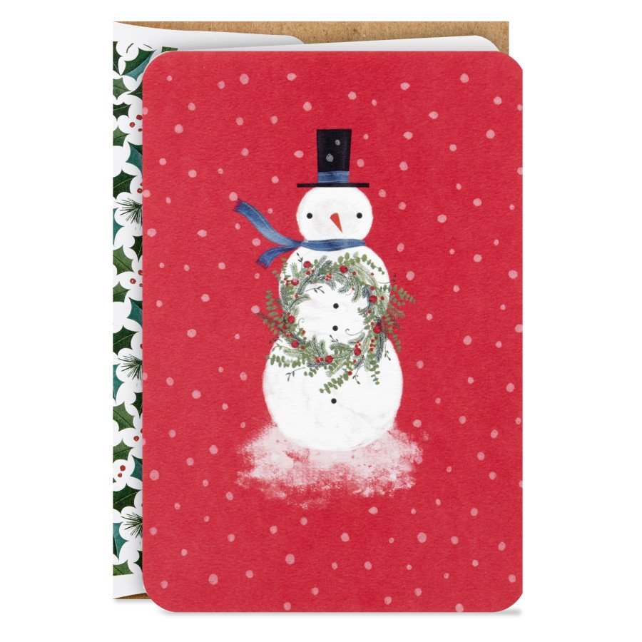 Hallmark Boxed Christmas Cards Snowman 16 Cards And 17 Envelopes 71