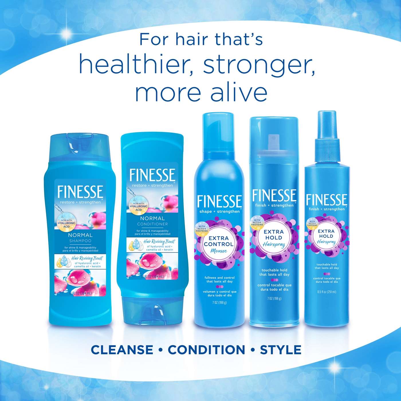 Finesse Restore + Strengthen Normal Shampoo; image 5 of 5