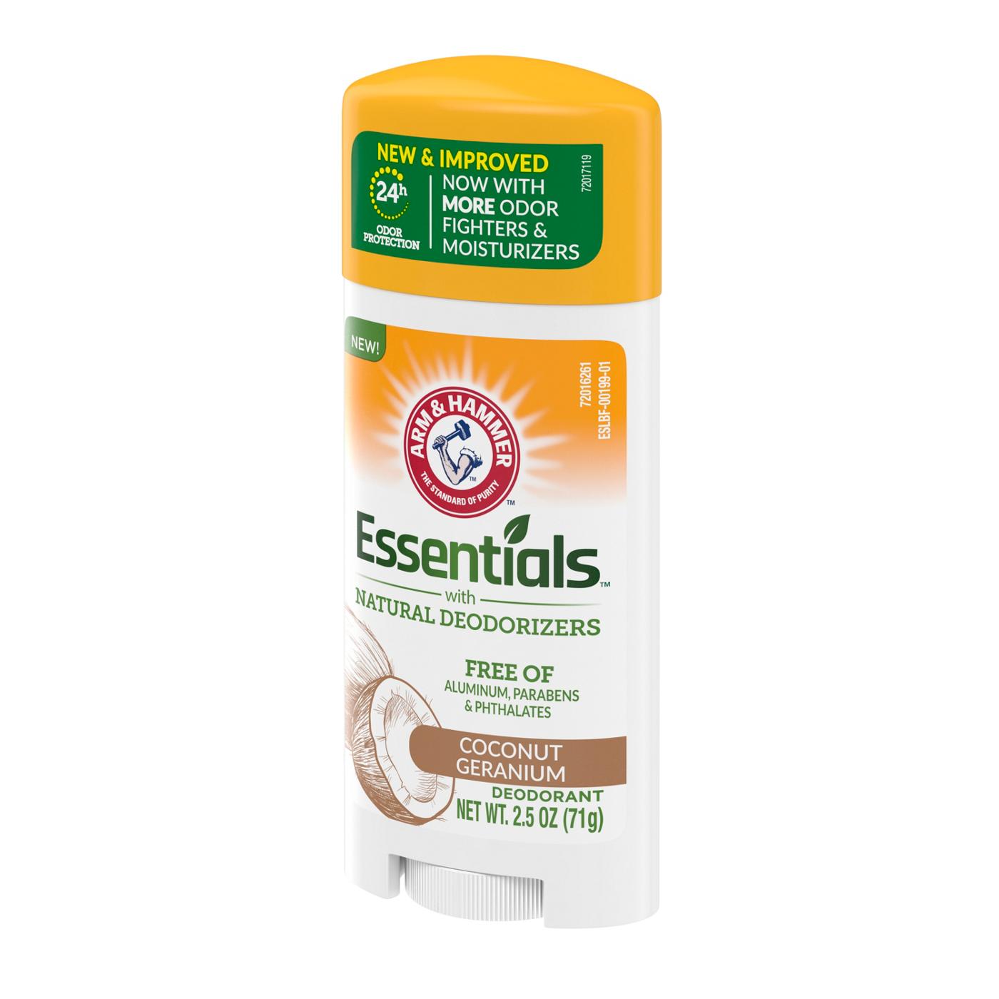 Arm & Hammer Essentials Deodorant Coconut Geranium Shop Deodorant