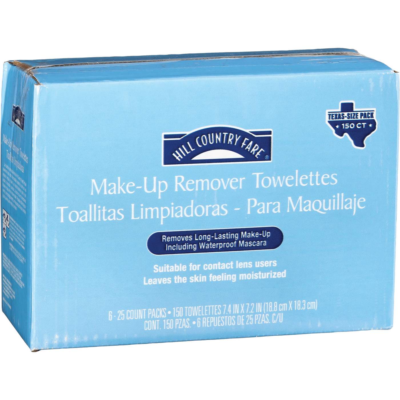 Hill Country Fare Make-Up Remover Towelettes, Texas-Size Pack; image 1 of 2