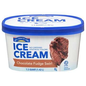 Hill Country Fare Chocolate Fudge Swirl Ice Cream