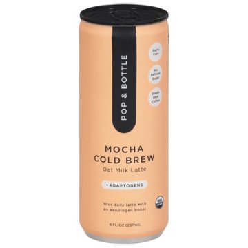 Pop & Bottle +Adaptogens Mocha Cold Brew Latte
