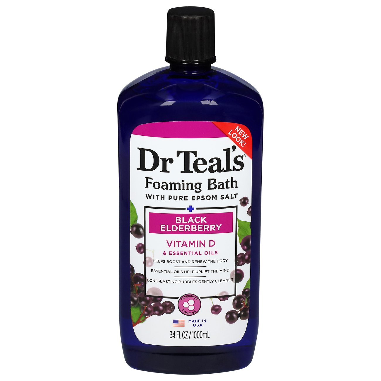 Dr Teal's Foaming Bath Black Elderberry Shop Bubble bath & salts at