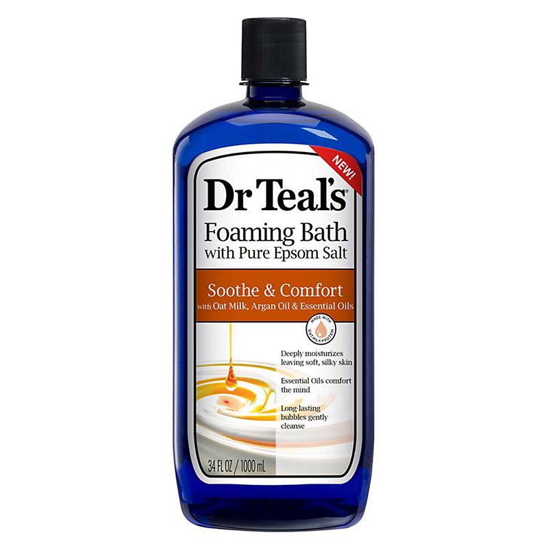 Dr Teals Soothe And Comfort Pure Epsom Salt Foaming Bath With Oat Milk