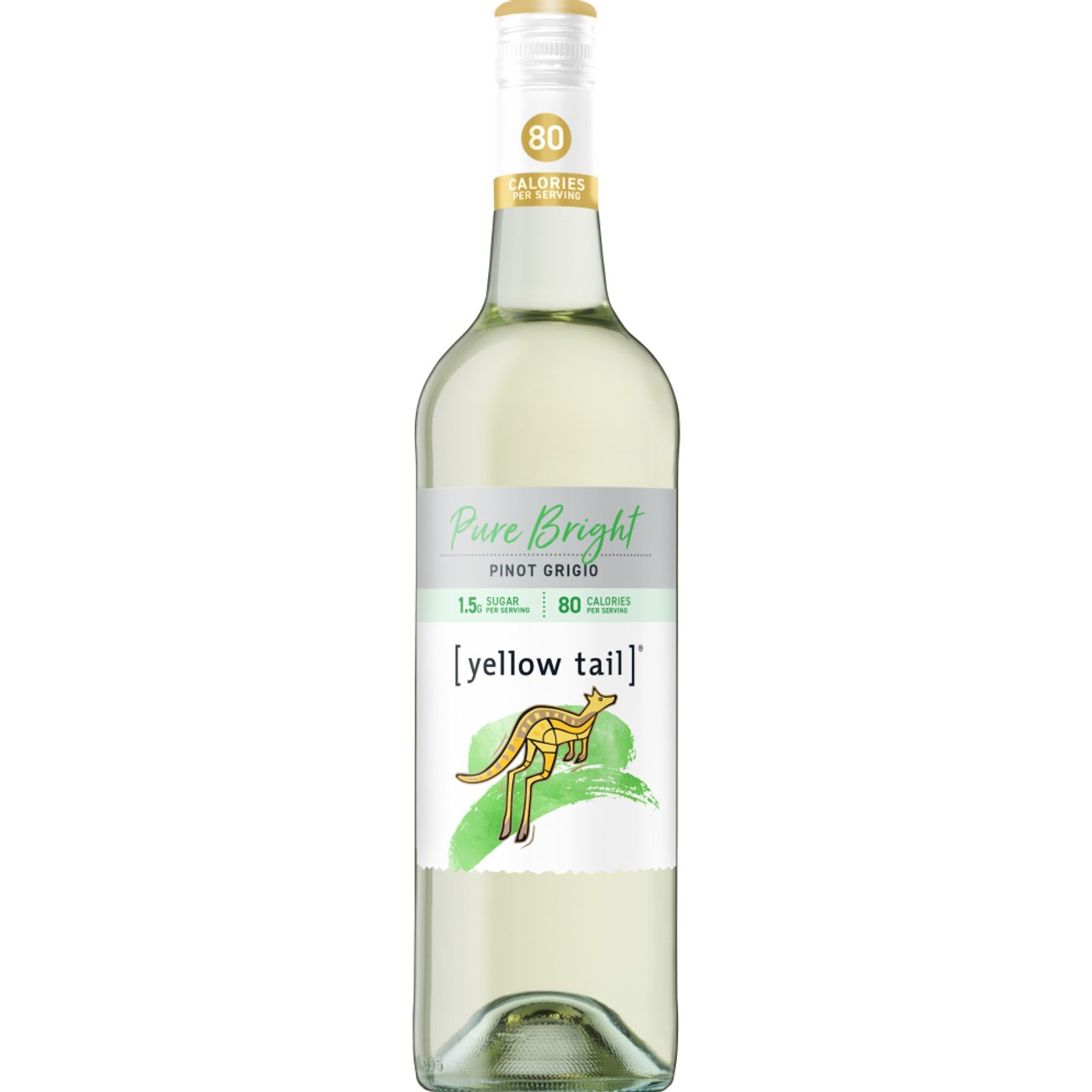 Yellow Tail Pure Bright Pinot Grigio Australia White Wine, 750 mL