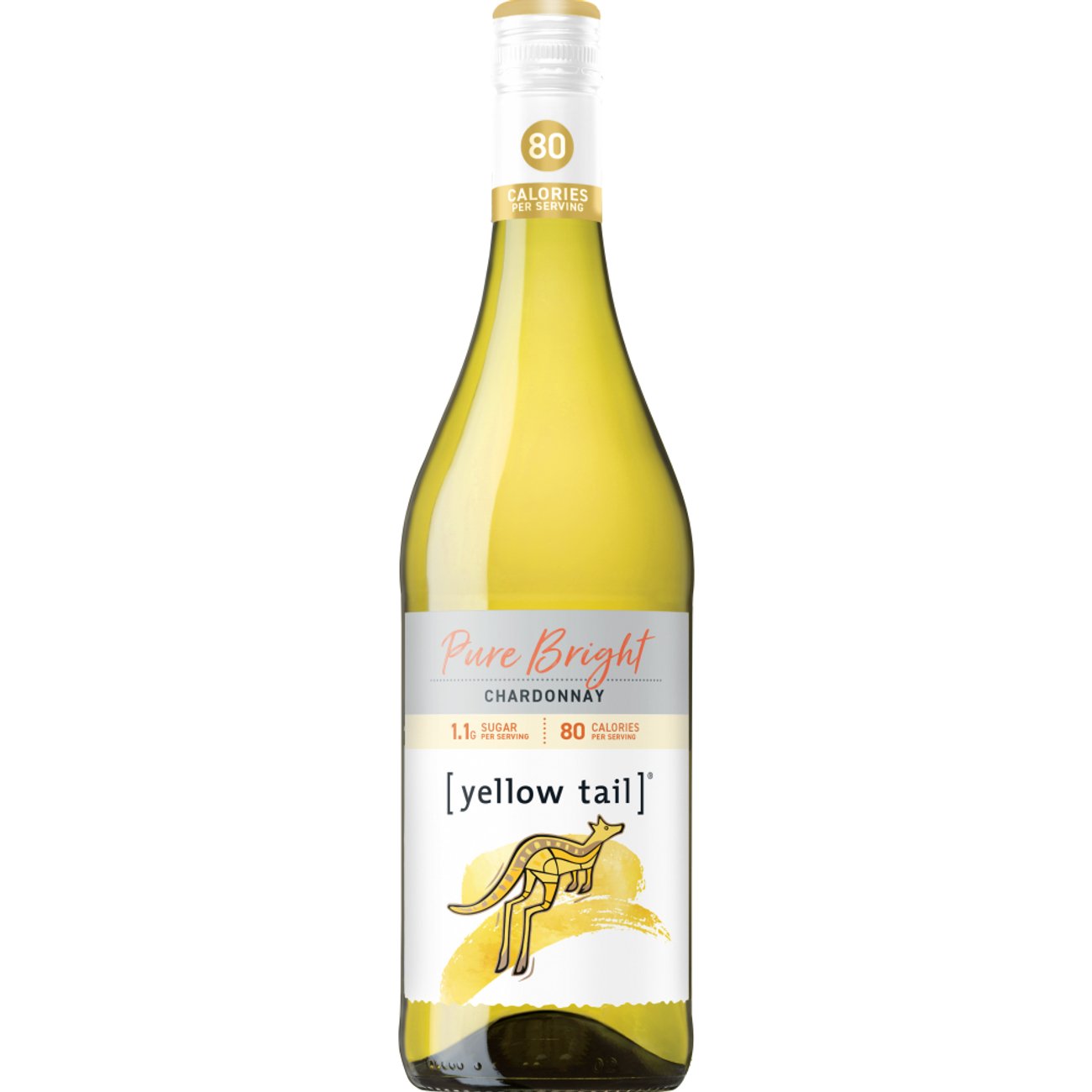 Yellow Tail Pure Bright Chardonnay Australia White Wine, 750 mL