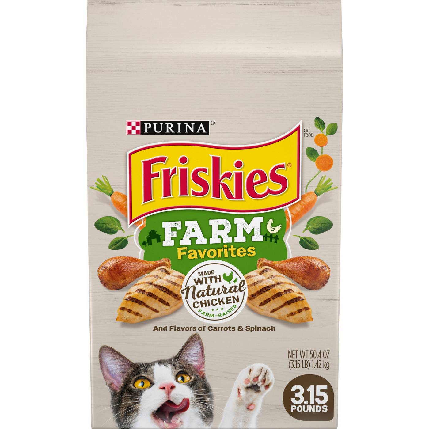 Friskies Purina Friskies Dry Cat Food, Farm Favorites With Chicken; image 1 of 8