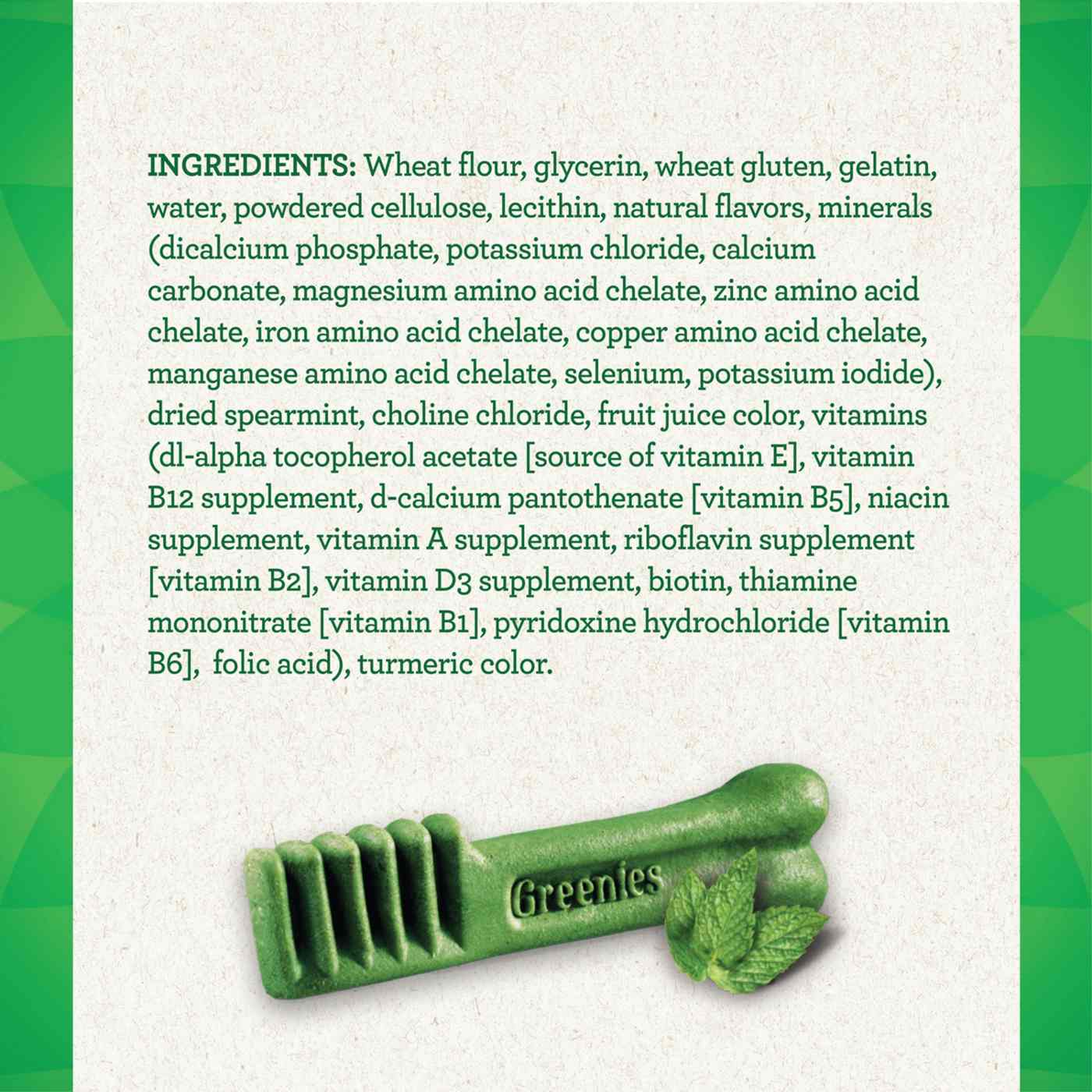 GREENIES Regular Natural Dog Dental Care Chews Dog Treats - Fresh Flavor; image 2 of 5