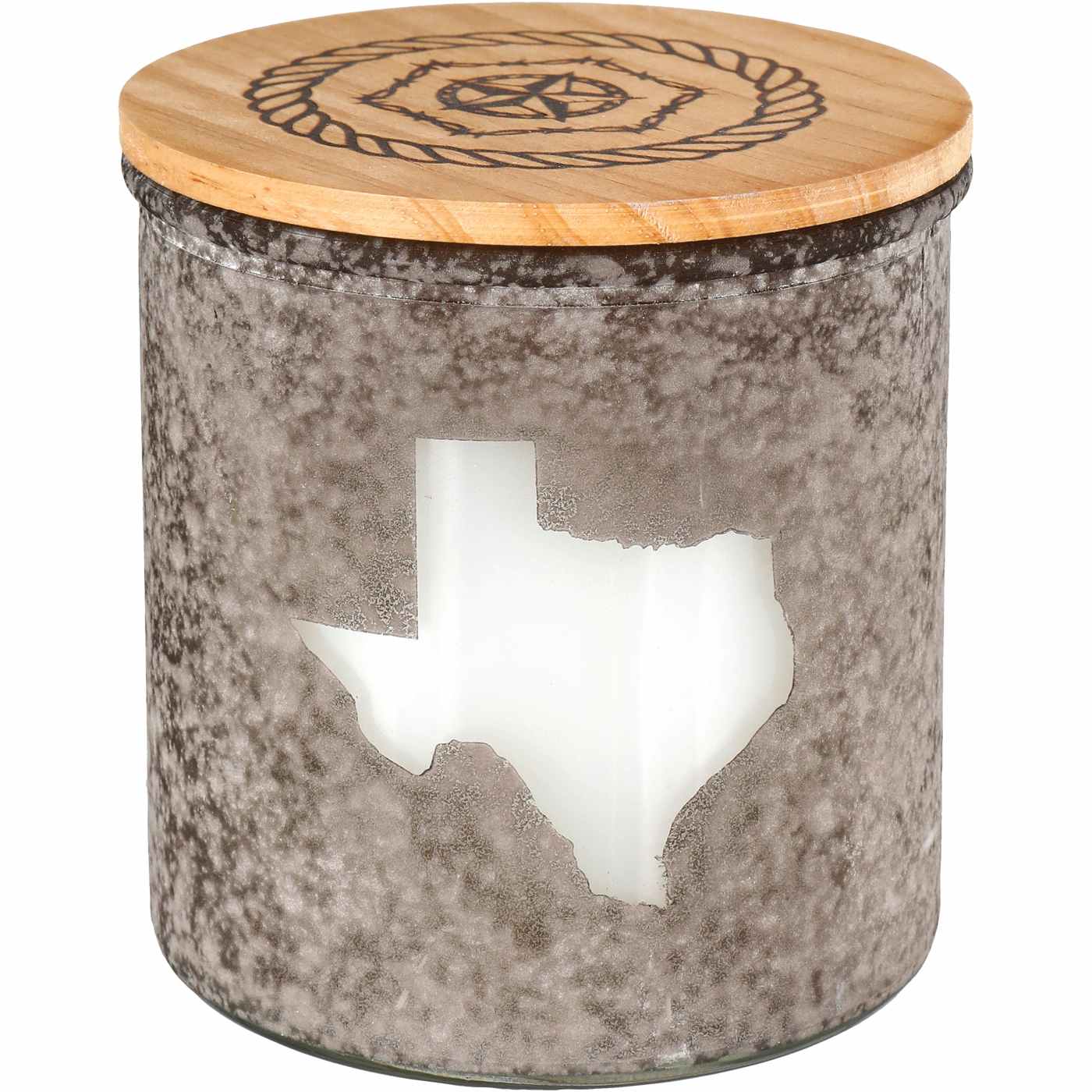 Texas Proud Leather Scented Candle; image 1 of 2