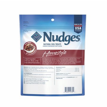 Blue Buffalo Nudges Homestyle Dog Treats - Beef & Rice, 16 oz