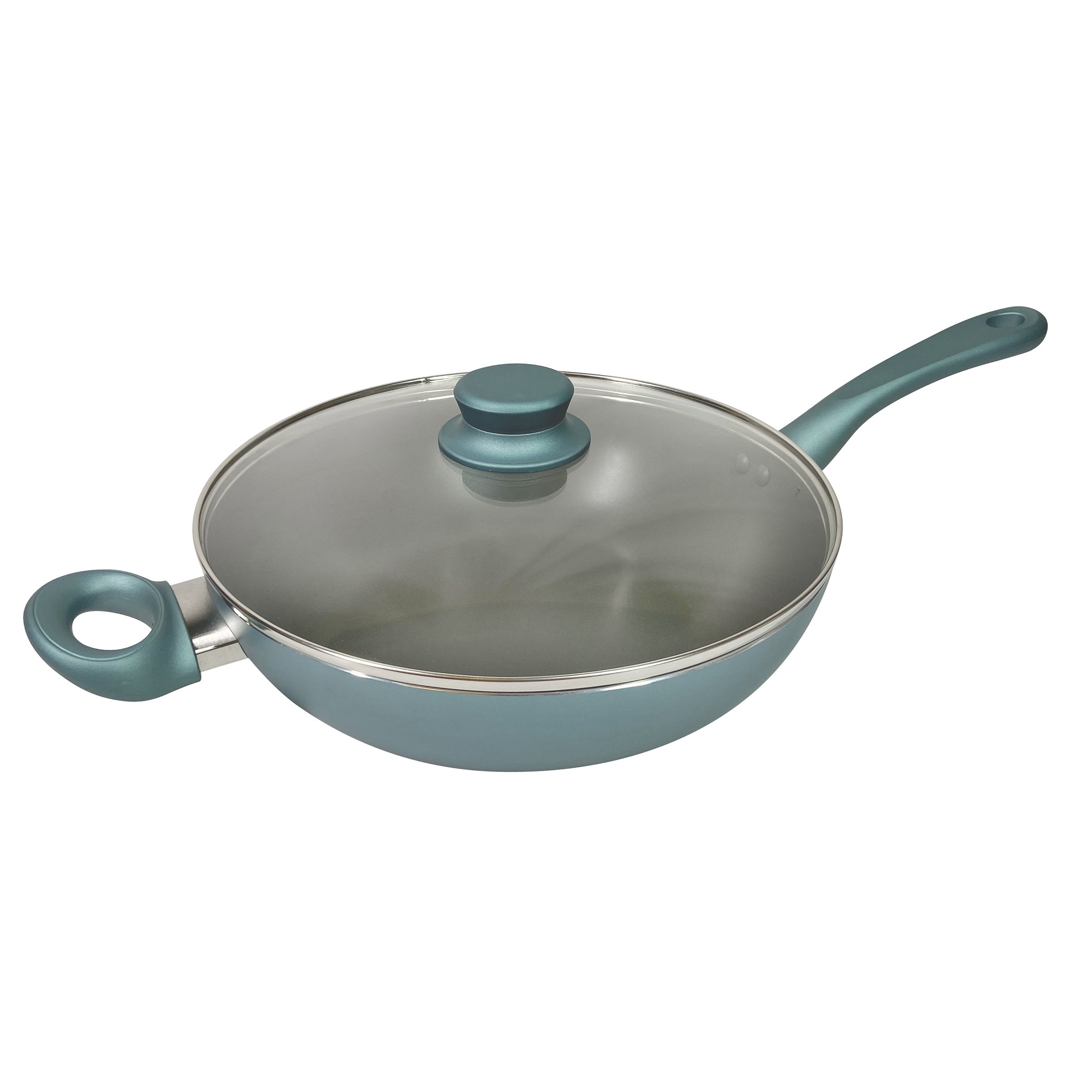 Victoria NonStick Teal Metallic Jumbo Cooker with Lid Shop Stock