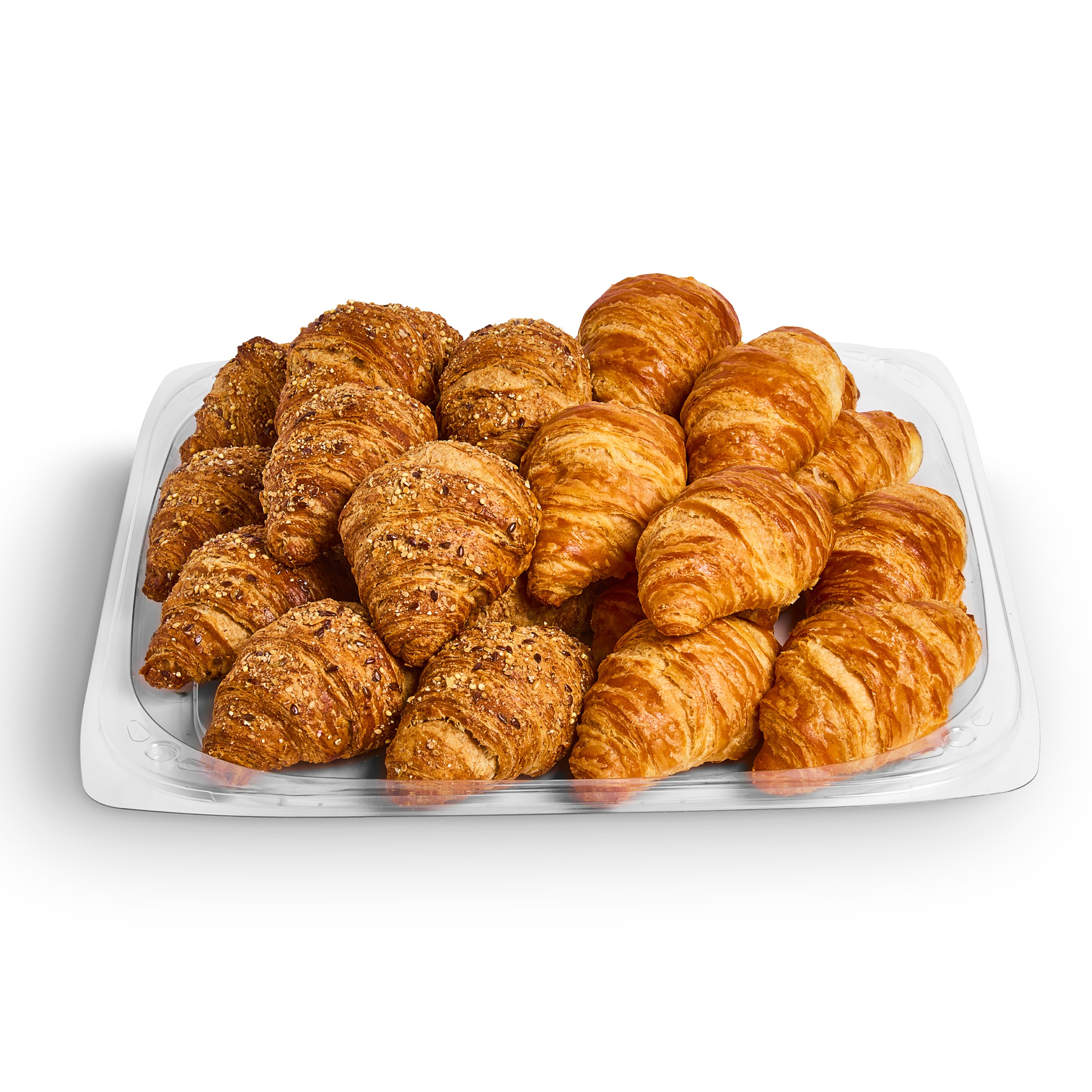 H E B Bakery Party Tray Mini Multigrain Butter Croissants Shop Croissants Puff Pastries