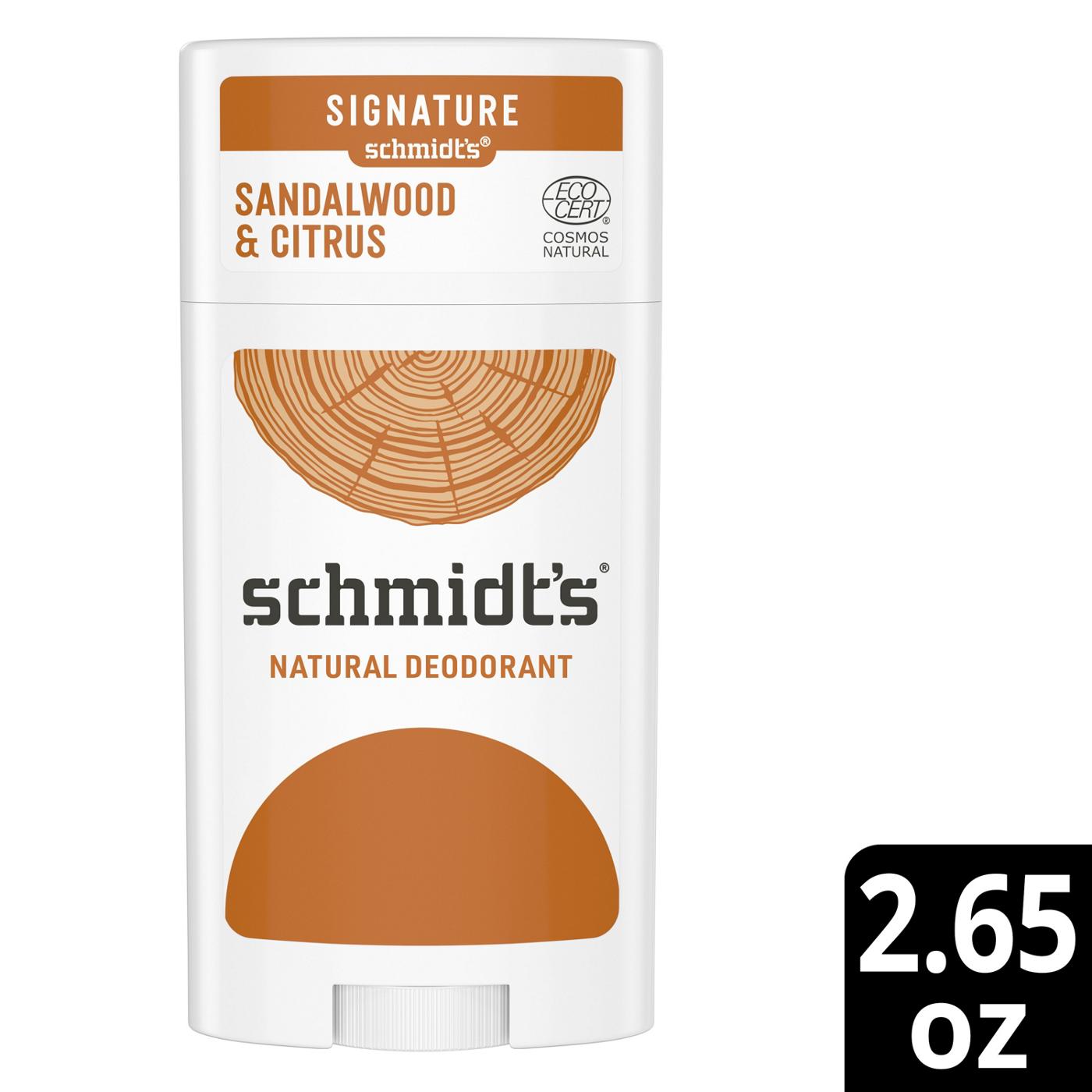 Schmidt's Aluminum Free Natural Deodorant - Sandalwood & Citrus; image 4 of 6