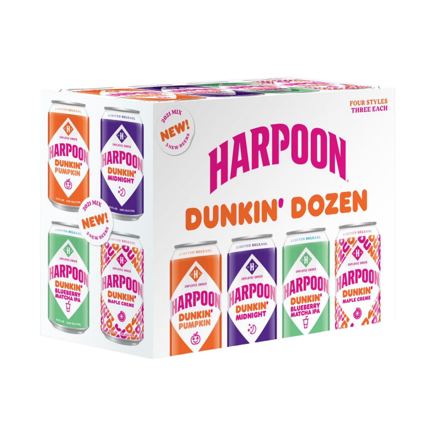 Harpoon Dunkin' Dozen Variety Pack Beer 12 oz Cans; image 1 of 5