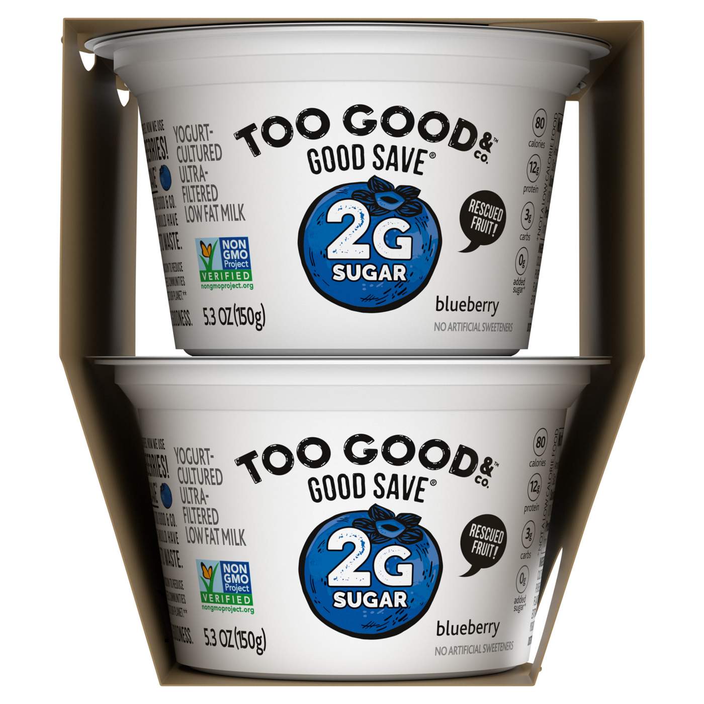 Too Good & Co. Lower Sugar 4 pk Greek Yogurt - Blueberry; image 6 of 9