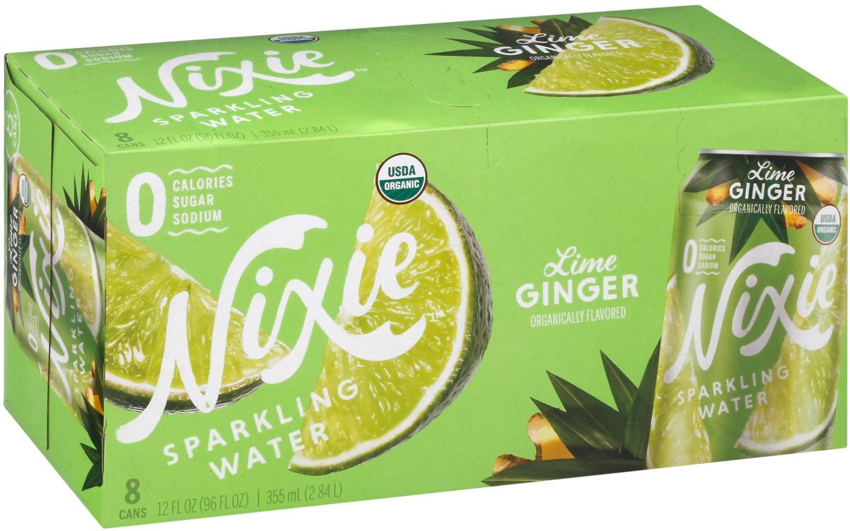 Nixie Lime Ginger Sparkling Water 12 oz Cans, 8 pk | Central Market ...