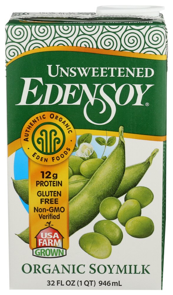 EdenSoy Organic Unsweetened Soymilk, 32 fl oz | Central Market
