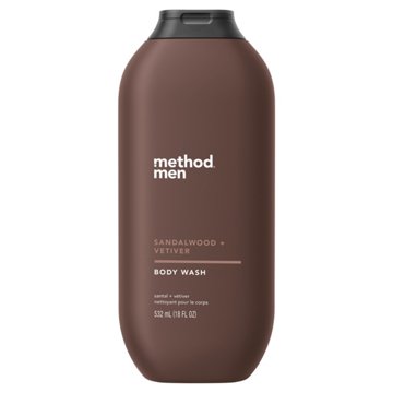 method Men Body Wash - Sandalwood + Vetiver, 18 oz