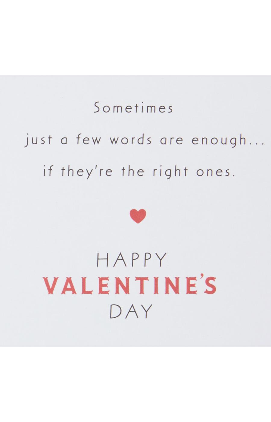 Hallmark Valentines Day Card (The Right Words), S3; image 4 of 6