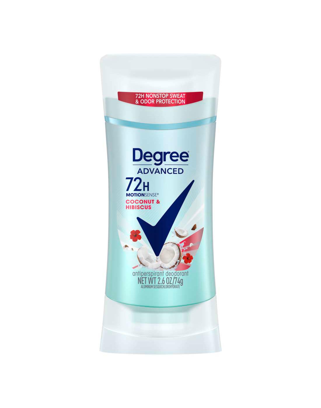 Degree 72 Hr Advanced Antiperspirant Deodorant - Coconut & Hibiscus; image 1 of 4
