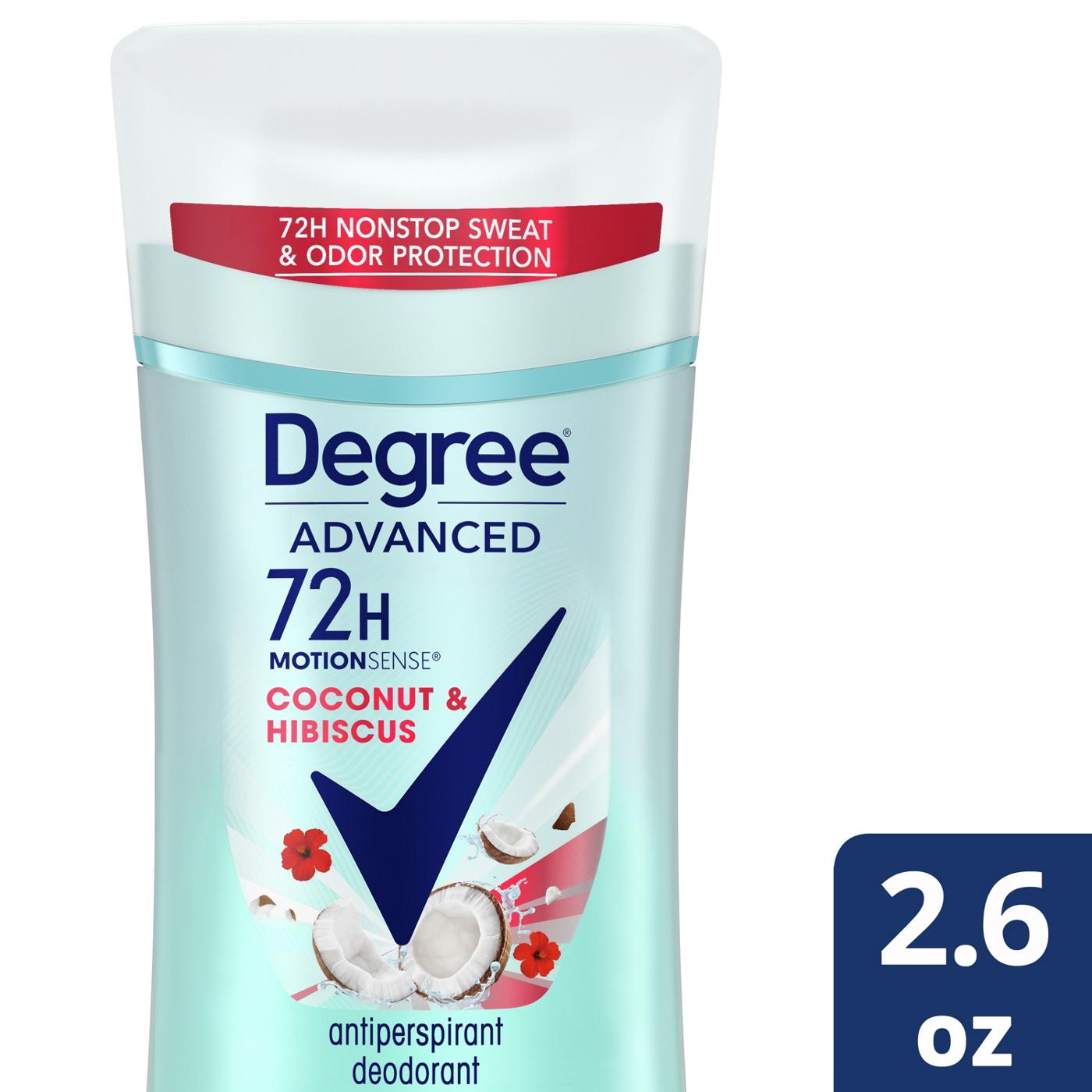 Degree 72 Hr Advanced Antiperspirant Deodorant - Coconut & Hibiscus; image 4 of 4