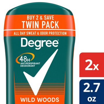 Degree Men 48 Hr Antiperspirant Deodorant - Wild Woods, 2.7 oz