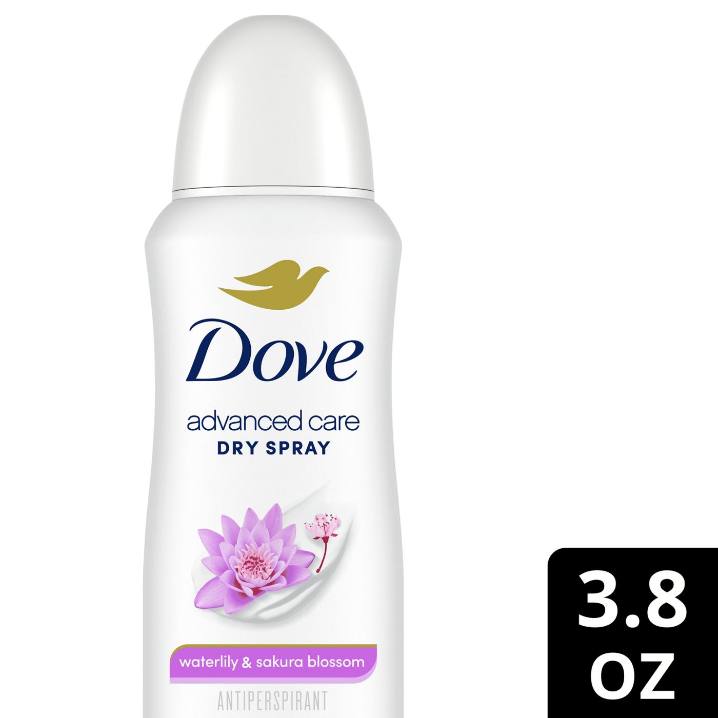 Dove Nourishing Secrets Waterlily & Sakura Blossom Dry Spray Antiperspirant Deodorant; image 2 of 7