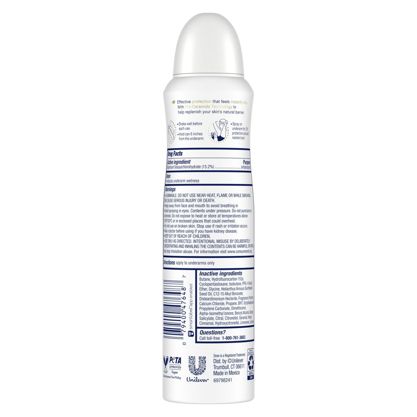 Dove Nourishing Secrets Waterlily & Sakura Blossom Dry Spray Antiperspirant Deodorant; image 6 of 7