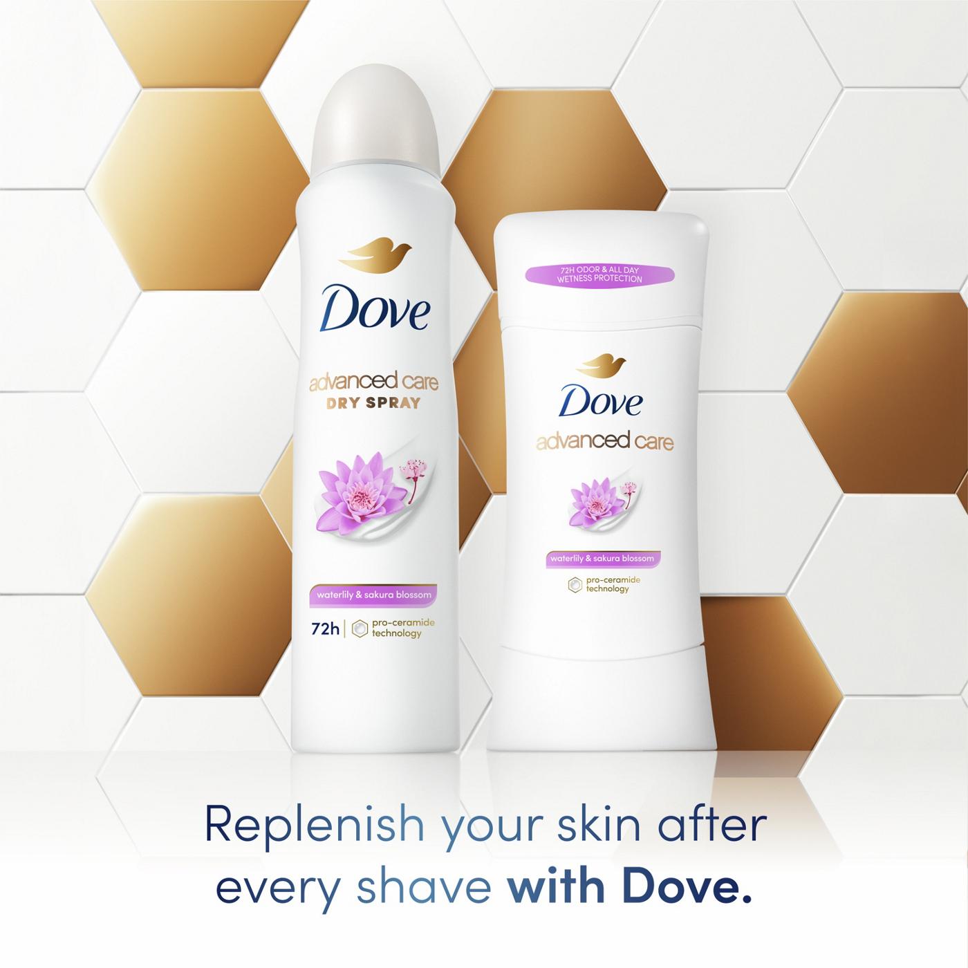 Dove Advanced Care Antiperspirant Deodorant - Waterlily & Sakura Blossom; image 4 of 12