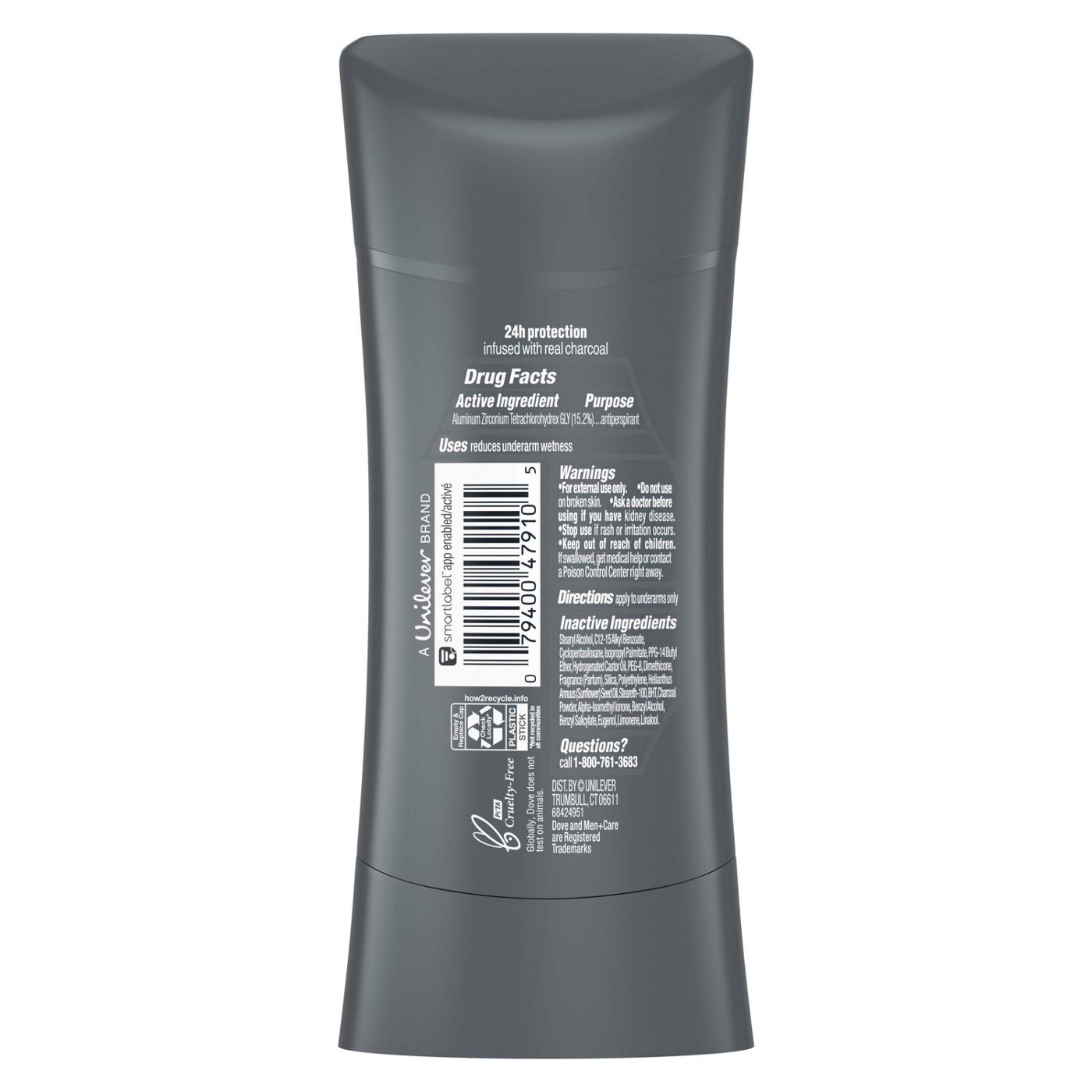 Dove Men+Care Charcoal Antiperspirant Deodorant; image 2 of 3