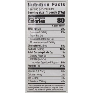 H-E-B Wild Caught Seasoned Chunk Light Tuna Pouch - Citrus & Garlic, 2.5 oz