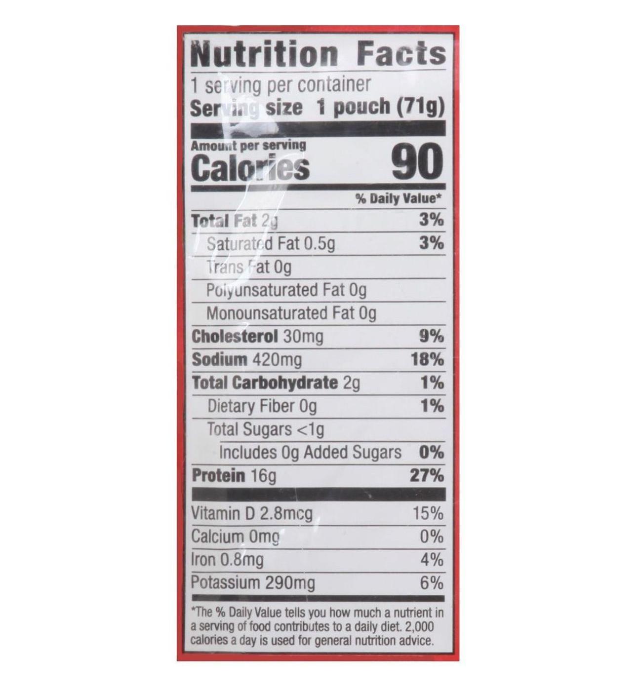 H-E-B Wild Caught Seasoned Chunk Light Tuna Pouch - Cajun-Style; image 3 of 4