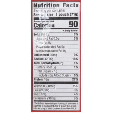 H-E-B Wild Caught Seasoned Chunk Light Tuna Pouch - Cajun-Style, 2.5 oz