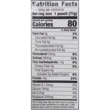H-E-B Wild Caught Seasoned Chunk Light Tuna Pouch - Garlic & Herb, 2.5 oz