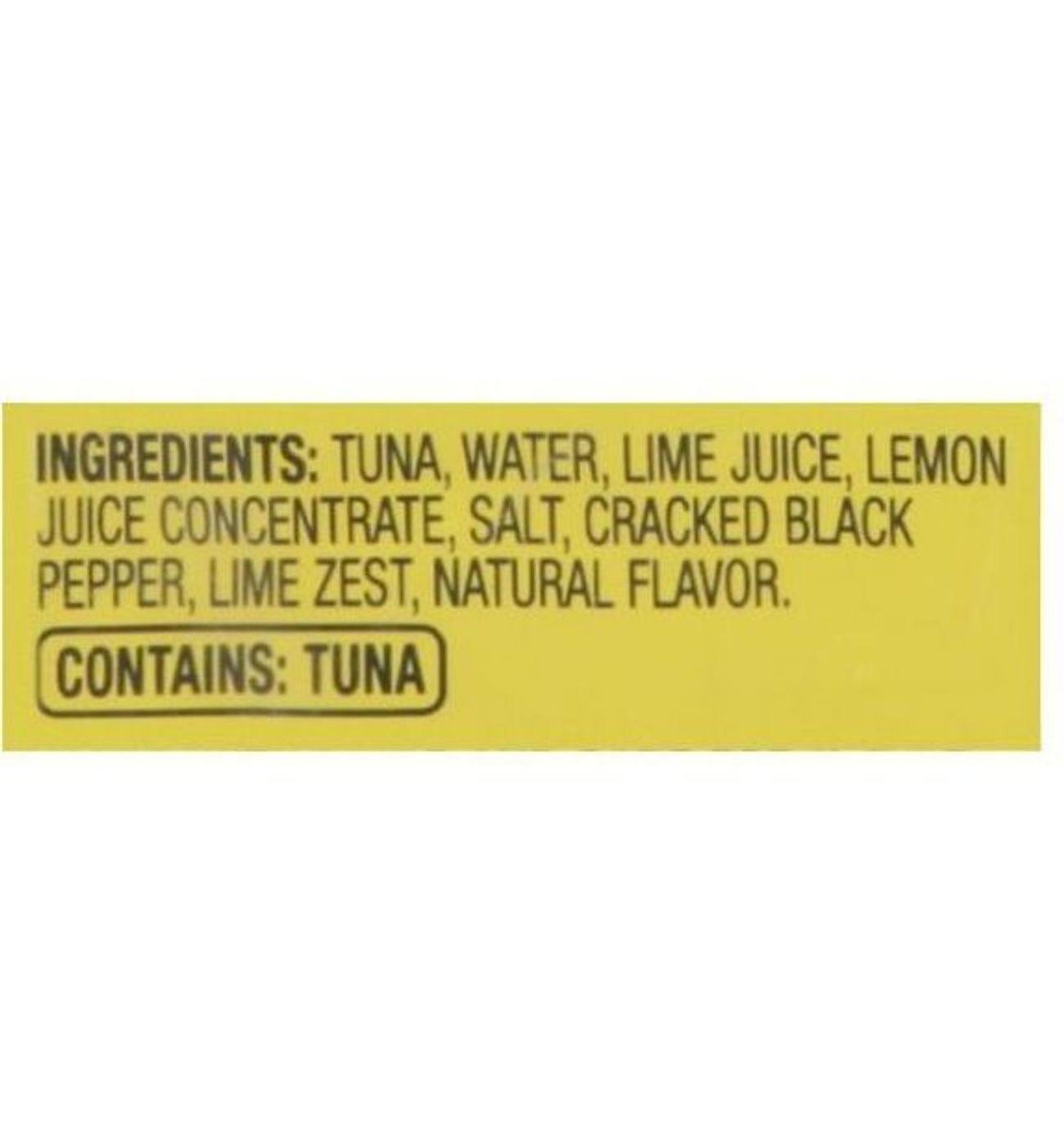 H-E-B Wild Caught Seasoned Chunk Light Tuna Pouch - Limón Pepper; image 2 of 4