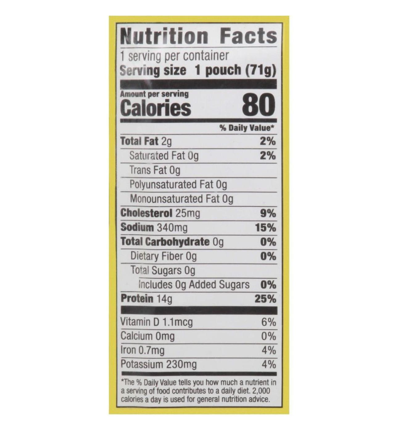 H-E-B Wild Caught Seasoned Chunk Light Tuna Pouch - Limón Pepper; image 3 of 4