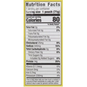 H-E-B Wild Caught Seasoned Chunk Light Tuna Pouch - Limón Pepper, 2.5 oz