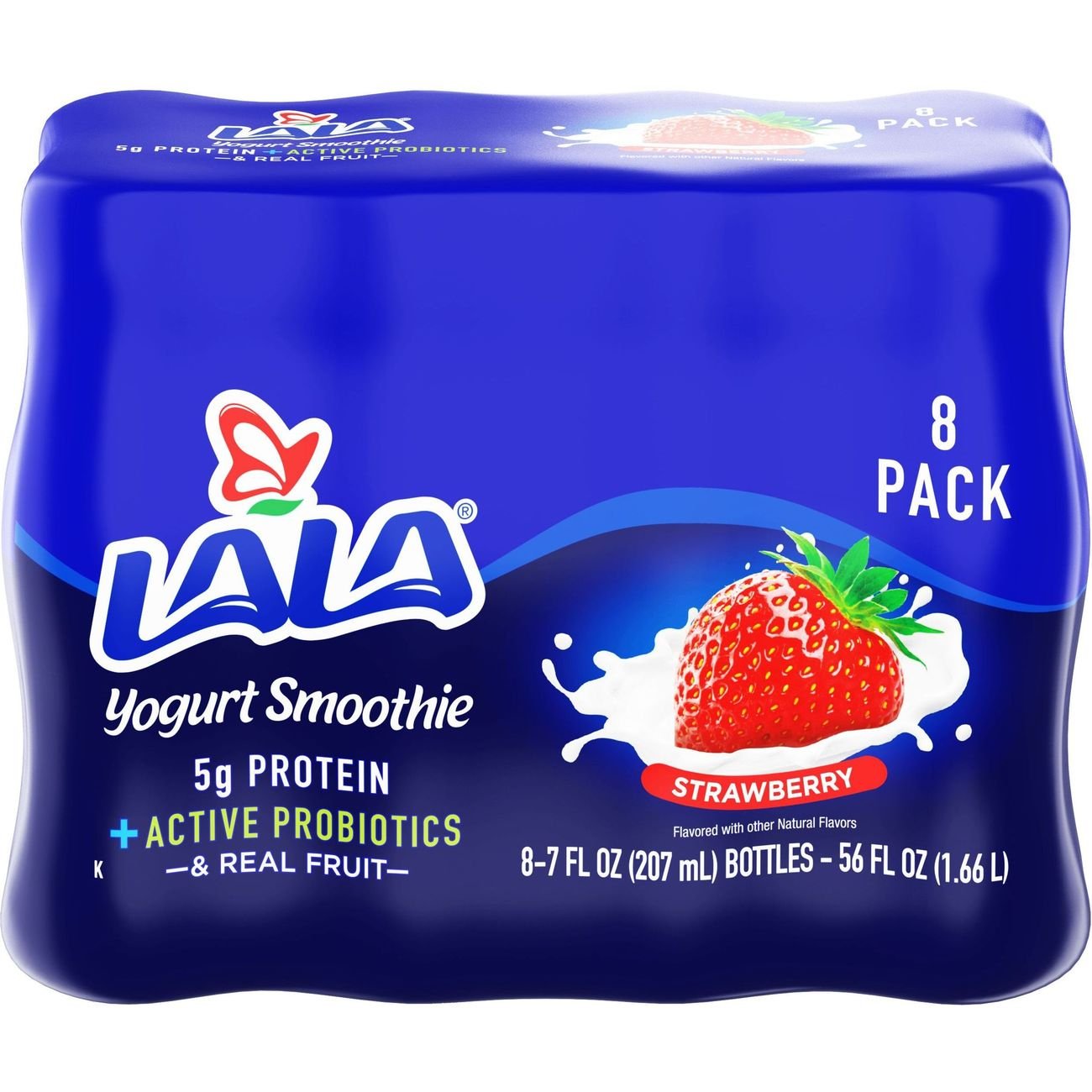 LALA Strawberry Yogurt Smoothie 7 oz Bottles Shop Yogurt at HEB