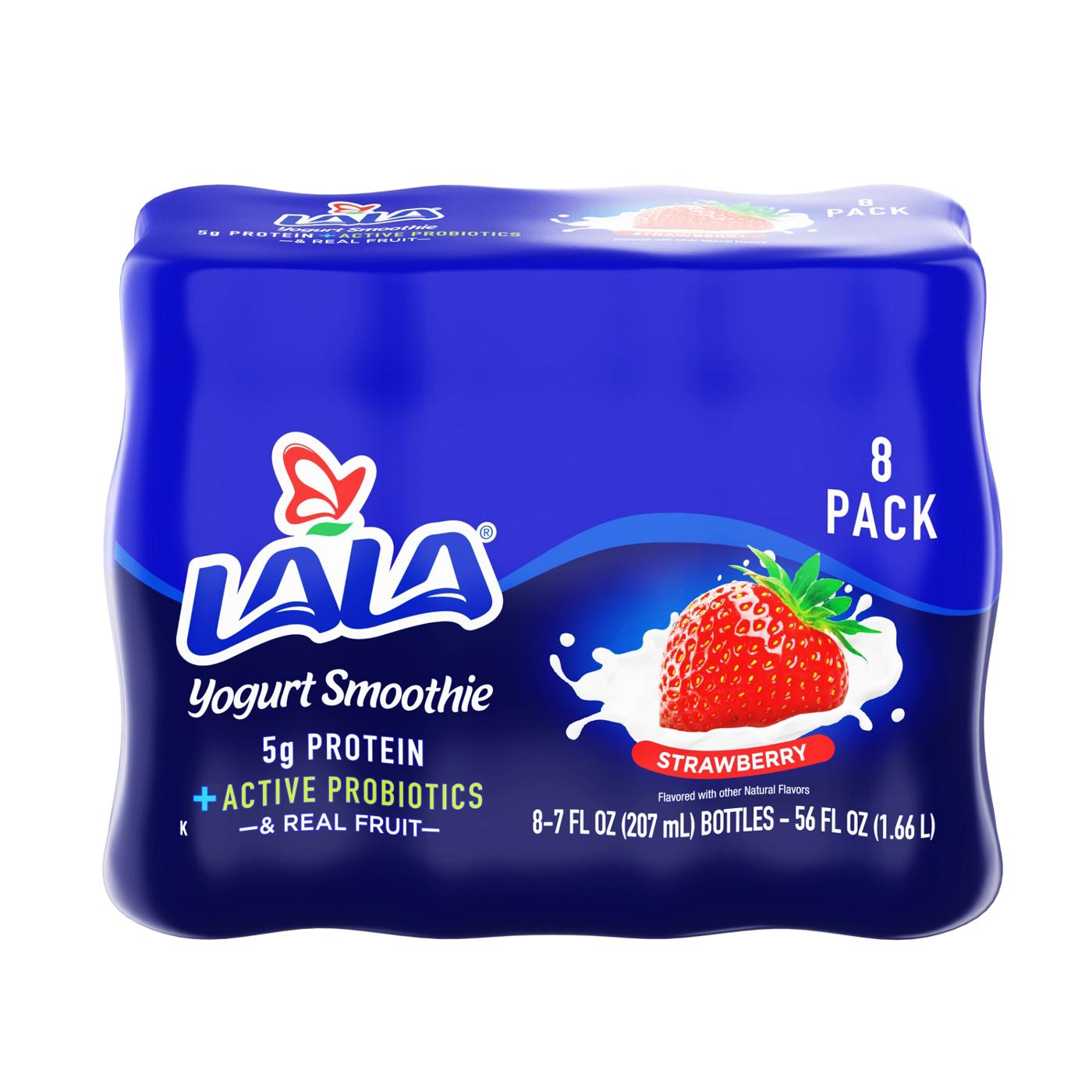 LALA Strawberry Yogurt Smoothie 7 oz Bottles Shop Yogurt at HEB