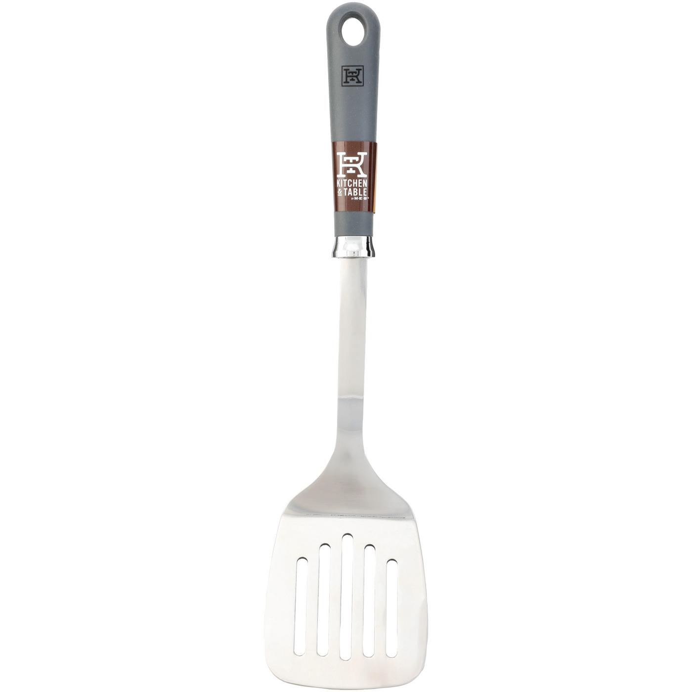 Kitchen & Table by H-E-B Stainless Steel Slotted Turner - Shop Utensils &  Gadgets at H-E-B
