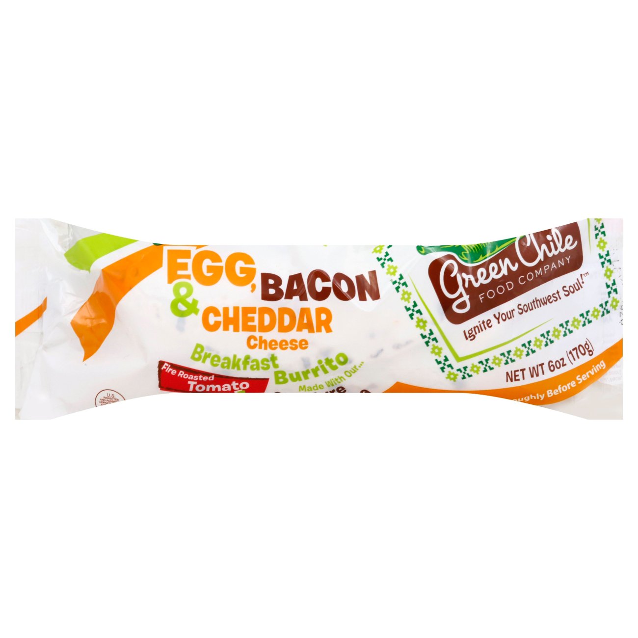 Green Chile Food Company Egg, Bacon & Cheddar Cheese Breakfast Burrito