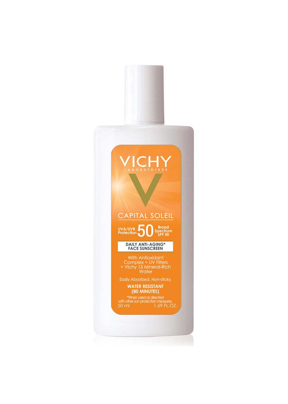 Vichy Laboratoires Capital Soleil SPF50 Anti Aging Face Sunscreen; image 2 of 3