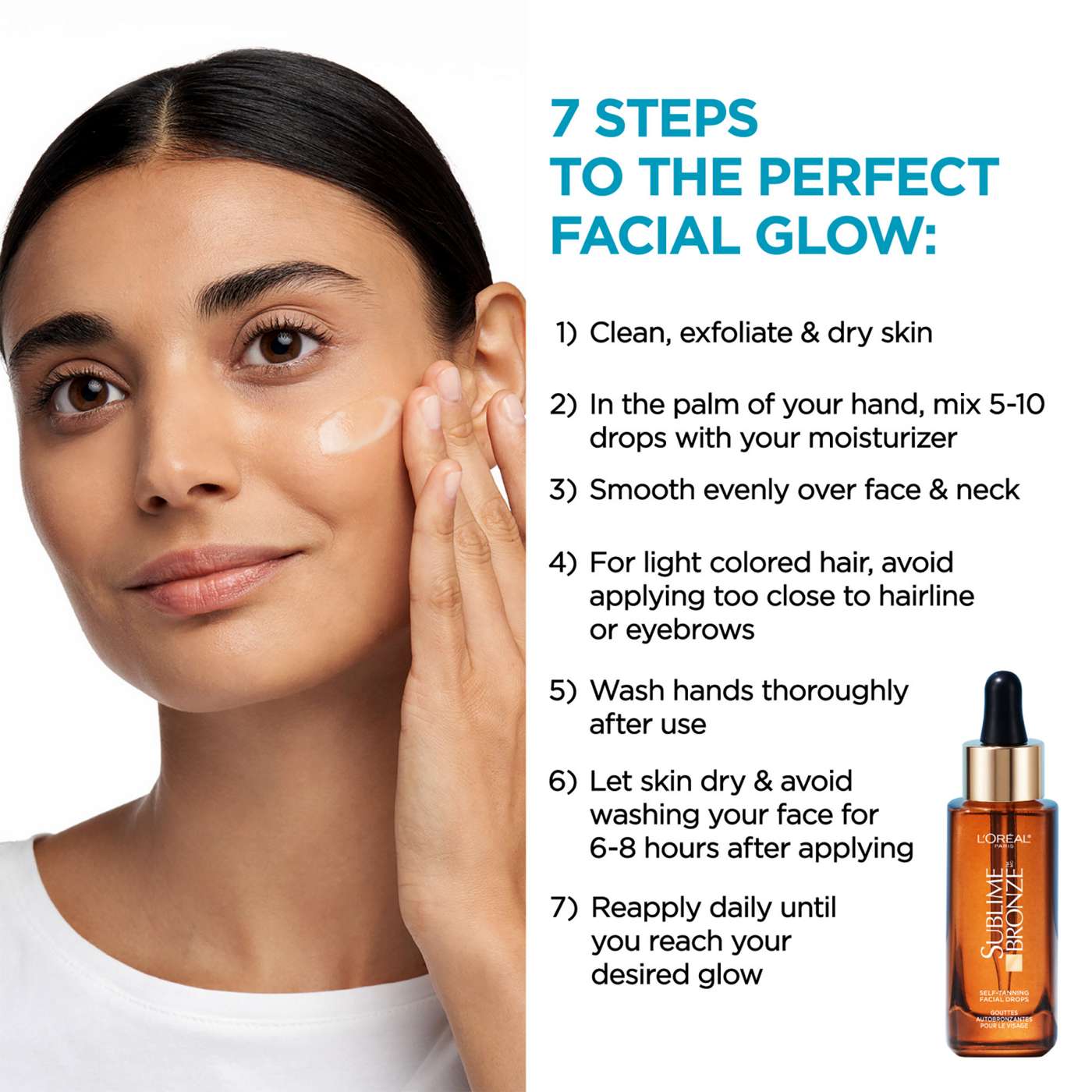 L'Oréal Paris Sublime Bronze SelfTanning Facial Drops Shop Sunscreen