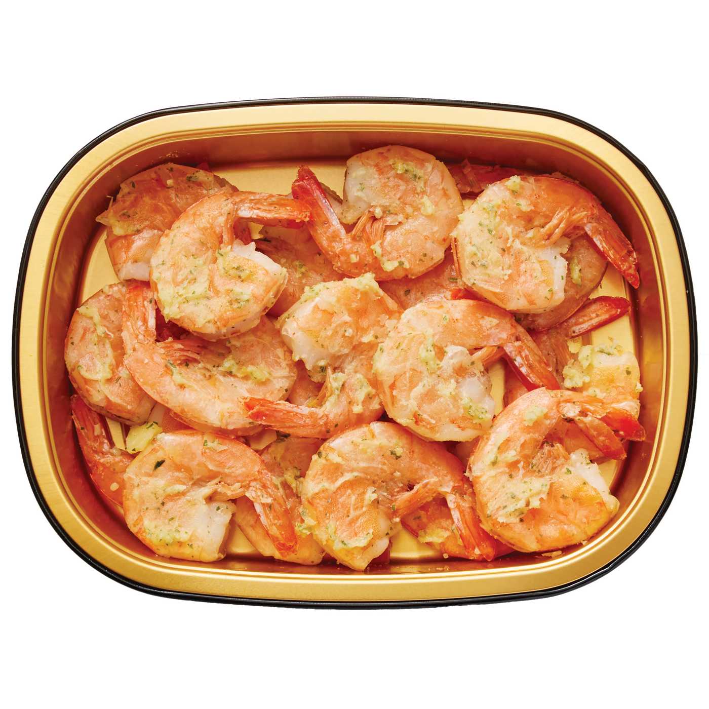 Bayou Boil House by H-E-B Creole-Seasoned Extra Jumbo White Cooked Shrimp – Garlic Butter; image 1 of 2