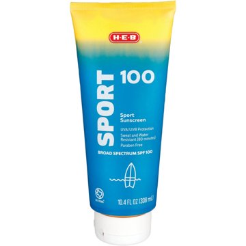 H-E-B SPF 100 Sport Broad Spectrum Sunscreen Lotion, 10.4 oz