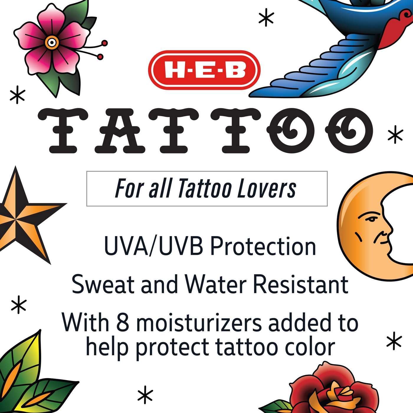 H-E-B Tattoo Protection Sunscreen Spray – SPF 50; image 4 of 4